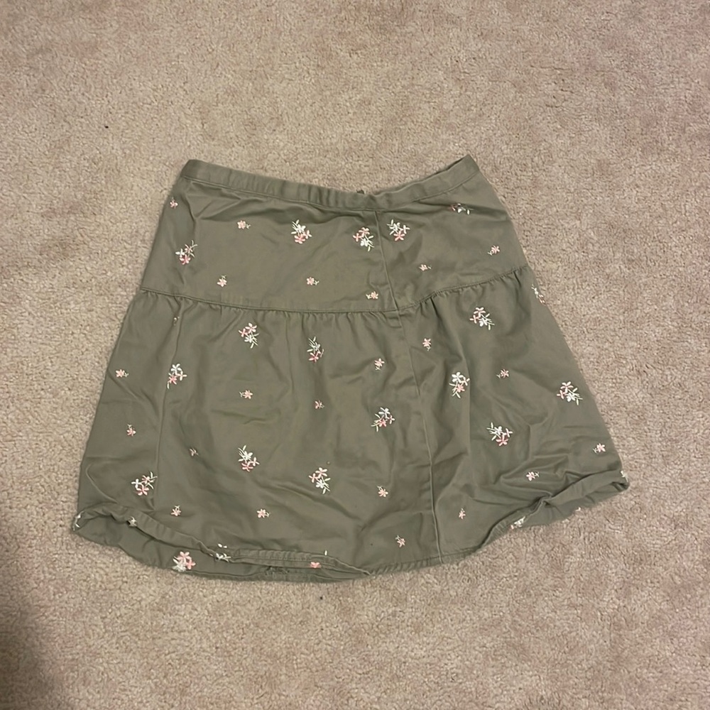 Green Floral Gymboree skirt